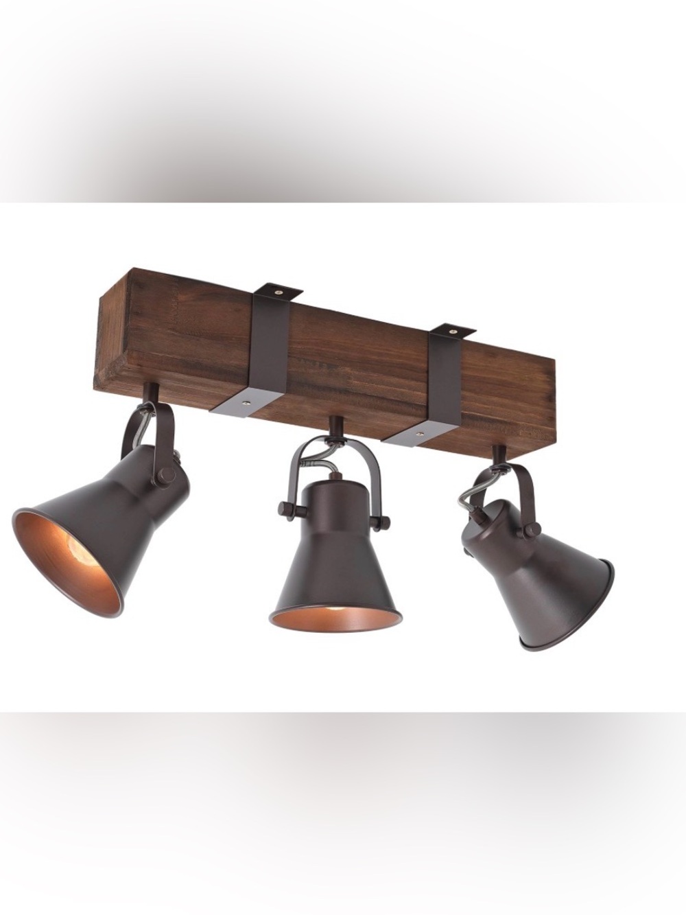 3-Light Farmhouse Semi Flush Mount Ceiling Light